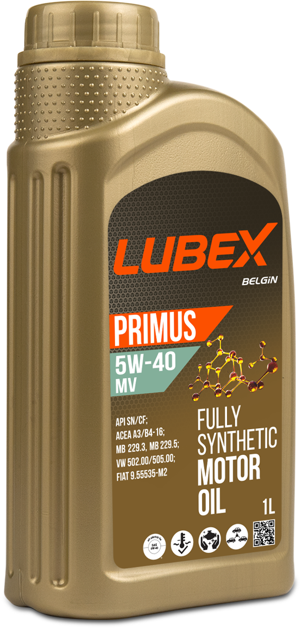 Масло Lubex Primus MV 5W40 (1л) синтетика