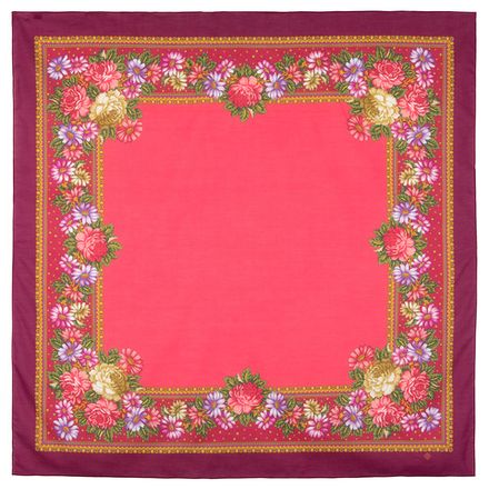 Павловопосадский платок Радостное лето 1719-6