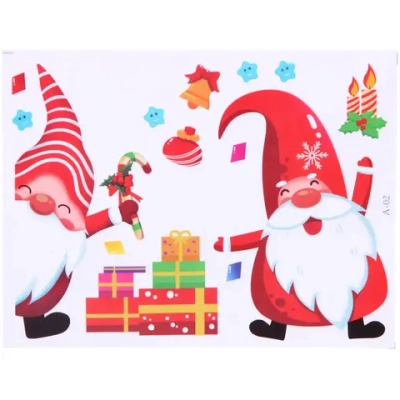 Наклейка на стекло «Веселые лесовички» 32*24 см