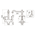Смеситель OMOIKIRI AMAGASAKI CH