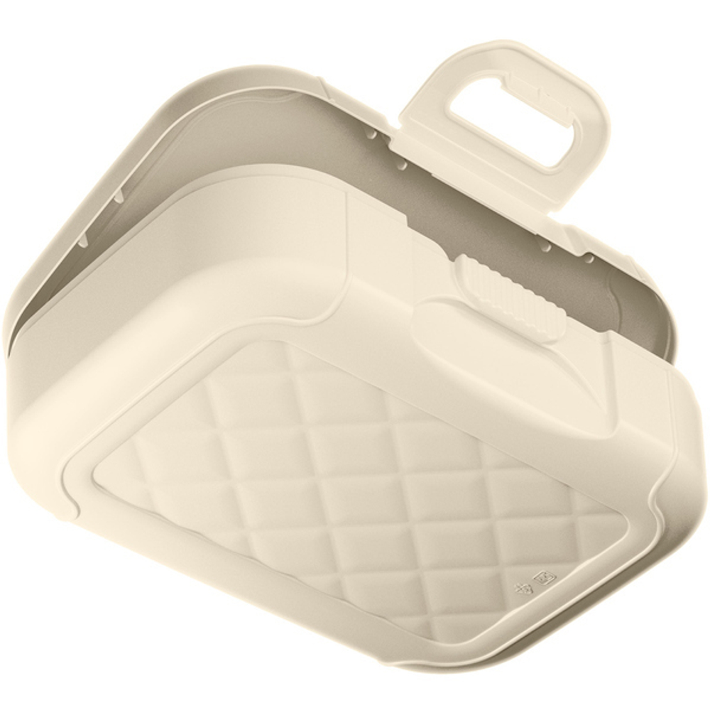 Ланч-бокс детский 0,85л с декором (светло-бежевый)