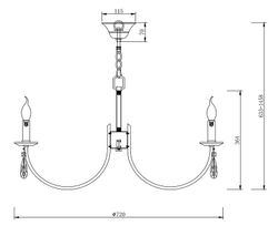 Подвесная люстра Freya Forte FR1006PL-08G