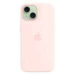Силиконовый чехол с поддержкой MagSafe Apple Silicone Case для iPhone 15, Light Pink (Светло-розовый)