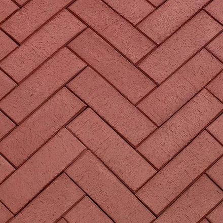 ЛСР, Тёмно-Красный «Эдинбург» Лонг, 250х80х50 - Клинкерная тротуарная брусчатка