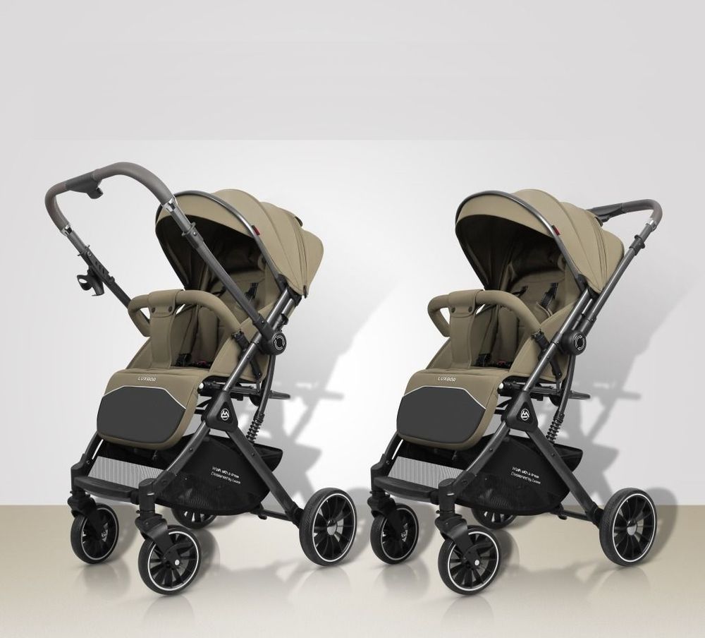 Прогулочная коляска Luxmom 525 с перекидной ручкой (бежевый) Прогулочная коляска Luxmom 525 с перекидной ручкой (бежевый)
