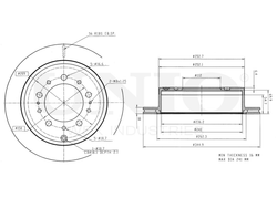 Диск тормозной задний UNIO BRD-20124