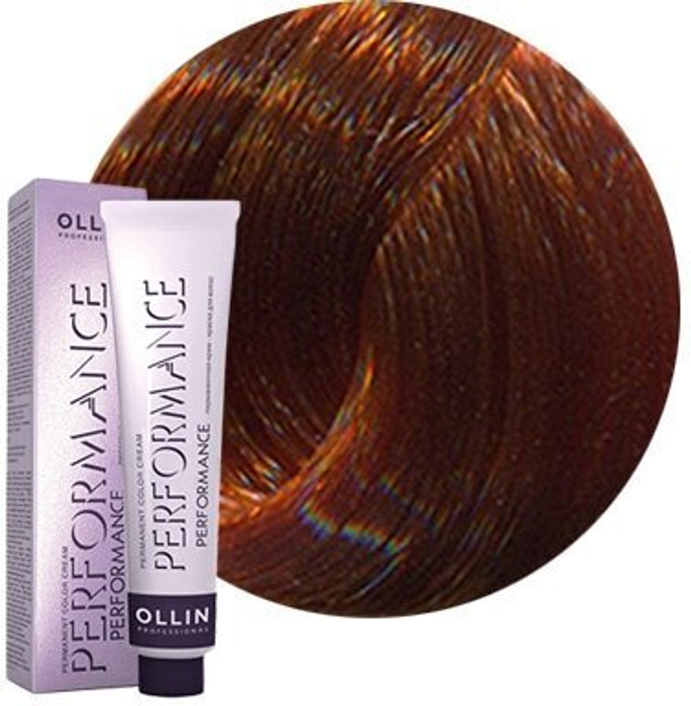 OLLIN PERFORMANCE 8/43 светло-русый медно-золотистый 60мл Перманентная крем-краска для волос