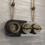 Переключатель/выключатель одноклавишный (бронзовый) Vintage W5712012