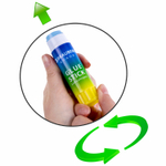 Клей-карандаш в градиентном корпусе BRAUBERG GRADE 21 г PVP-основа ассорти (12 штук в упаковке)