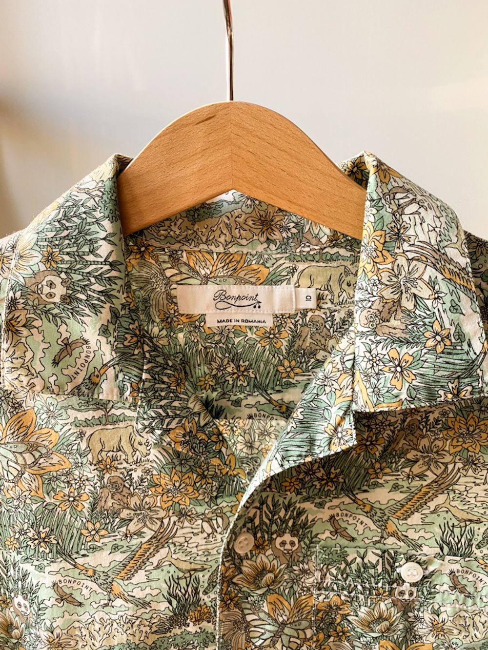 Хлопковая рубашка Bonpoint, 140