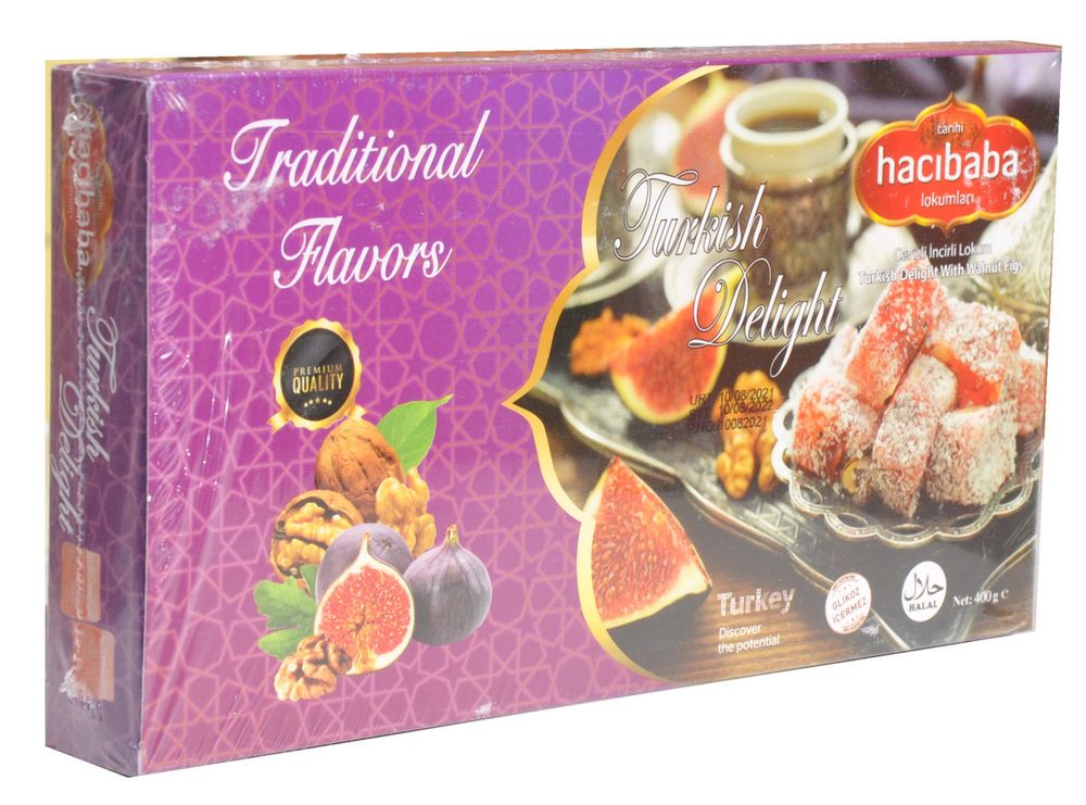 Рахат-лукум Hacibaba с инжиром и грецким орехом 400 г