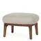 Оттоманка Malva 45х40 см, бежево-серая
