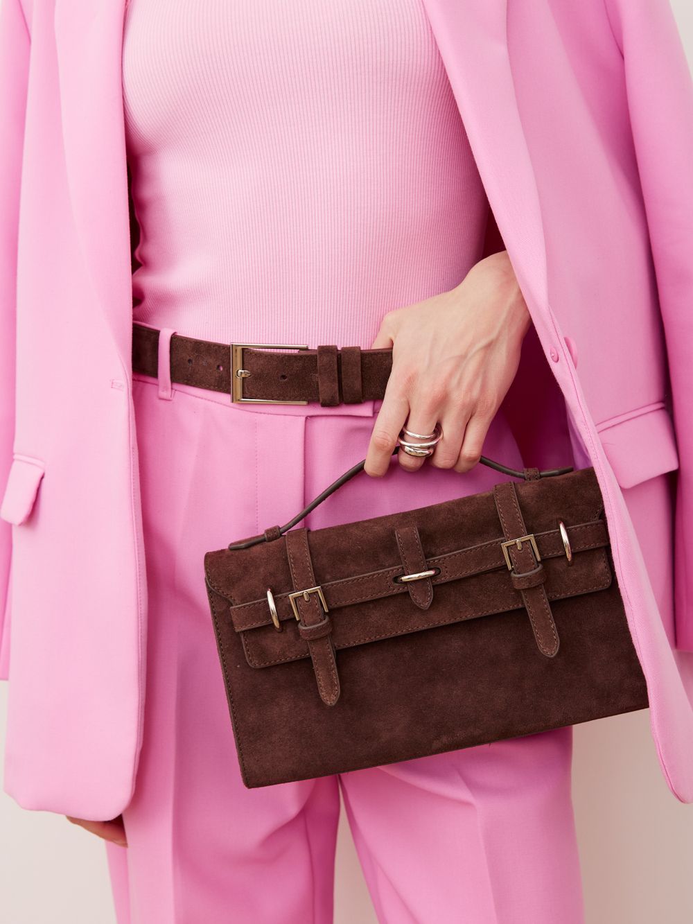 БАЗОВЫЙ РЕМЕНЬ ЗАМША ТЕМНЫЙ ШОКОЛАД