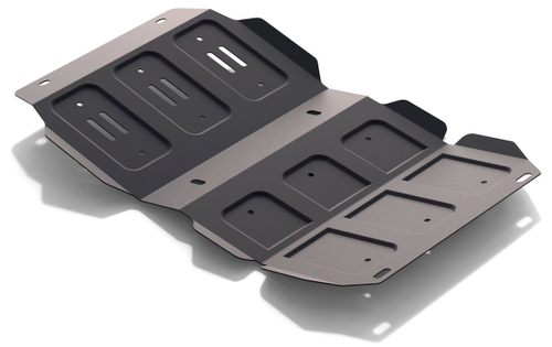 Защита картера АвтоБроня для Great Wall Hover (V - 2.0; 2.4) 2005-2010/Great Wall Hover H3 (V - 2.0) 2010-2016/Great Wall Hover H5 (V - 2.4) 2011-2016/Haval H5 (V - 2.0) 2020-2021/Isuzu Axiom (V - 3.5) 2001-2004, штампованная, сталь 1.8 мм, с крепежом, 111.02007.1