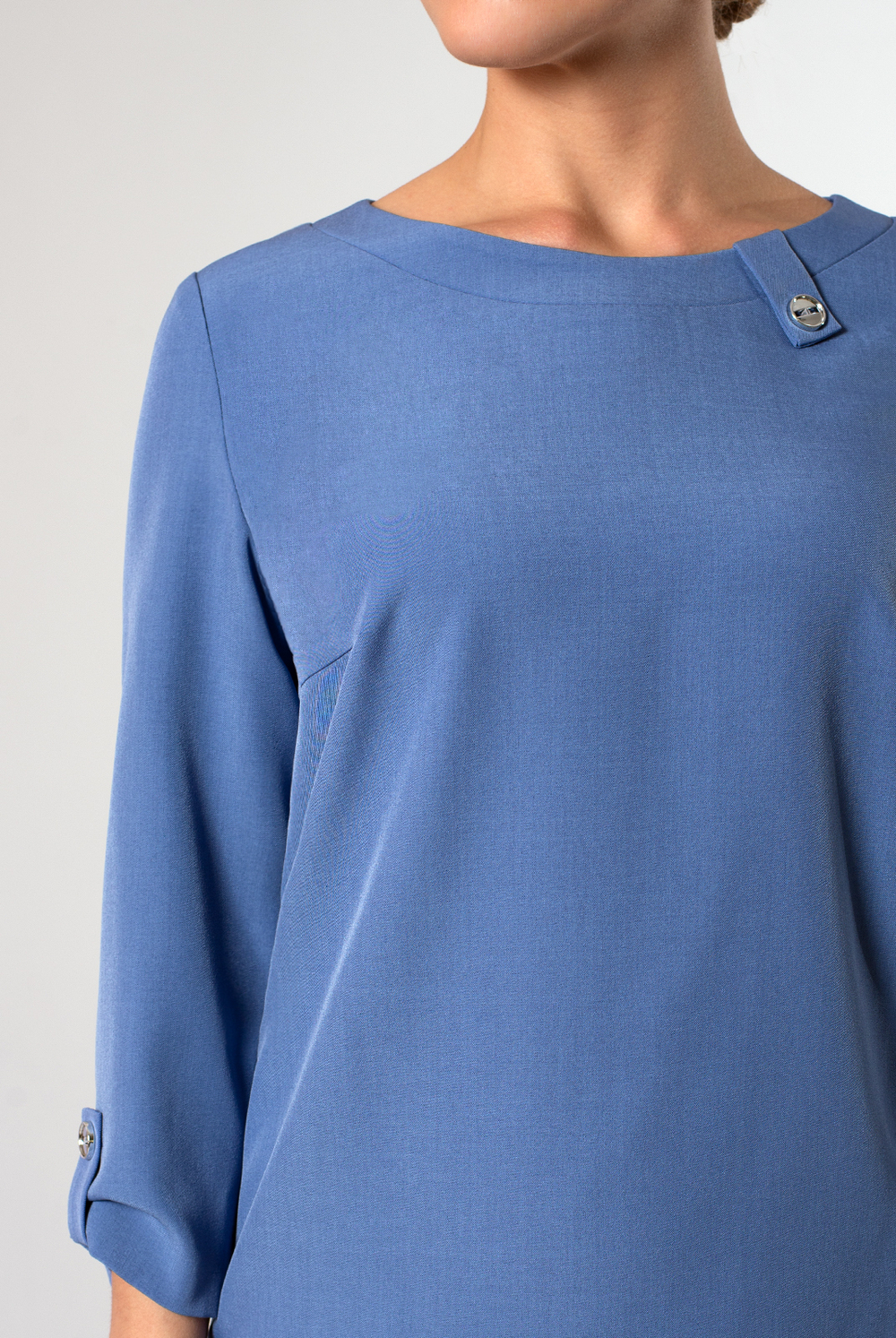 Блузка женская 3409зп, Серо-голубой #326Сго093409зп