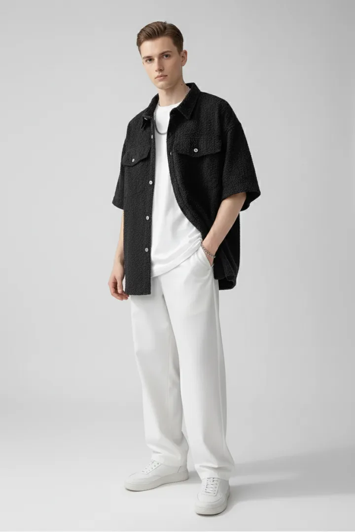 Мужская хлопковая рубашка «BIRDY»