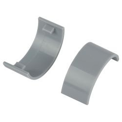 Соединитель ЭРА C-KK-30-13-F на стык для полукруглого кабель-канала серый 30х13мм 2шт/комплект | Кабель-канал полукруглый