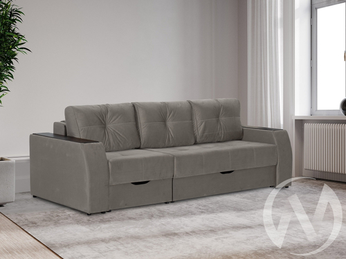 Диван прямой Спинер (МД) GROUND 05 (серый)