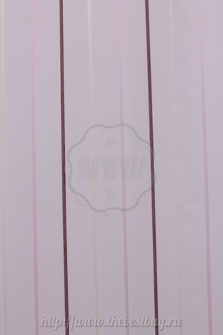 Тюль в полоску: Антония (S206-2) - (300х280)х2 см. - розово-бордовый