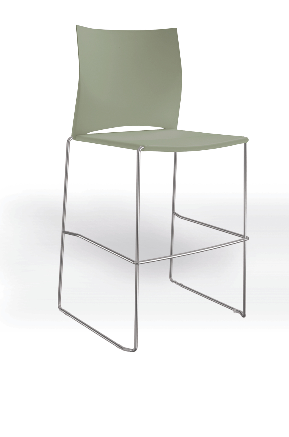 Web стул на полозьях кухонный/барный