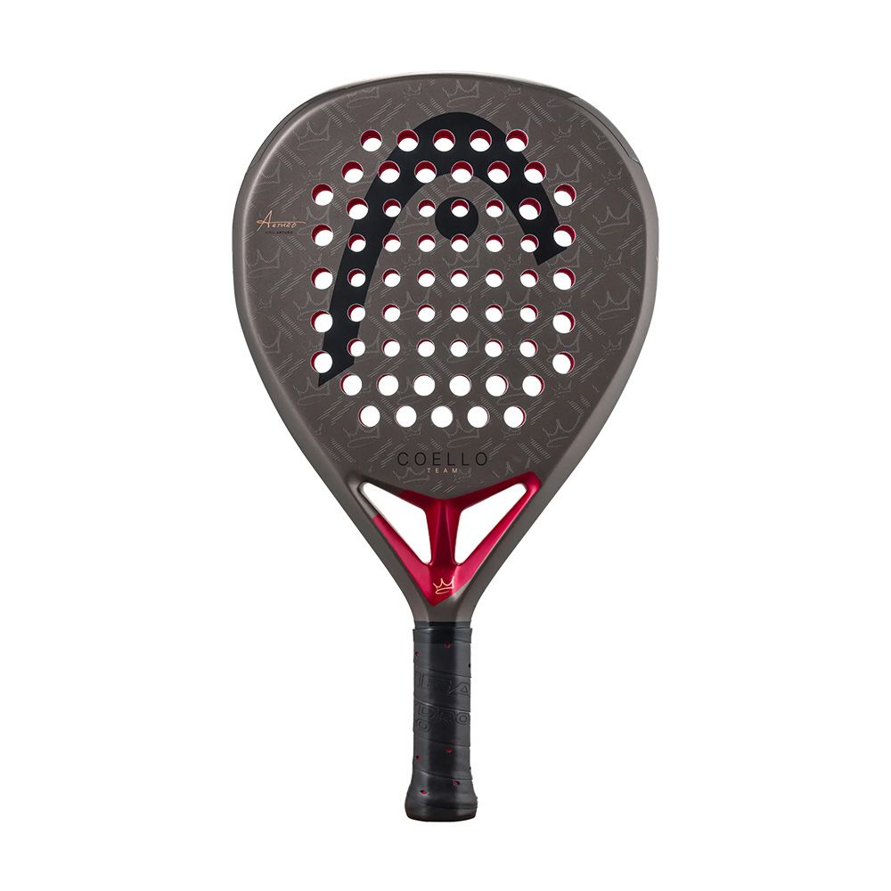 Ракетка для падела HEAD Coello Team 2026, 225056, для продв. игдроков, стекловолокно,коричн-бордовый