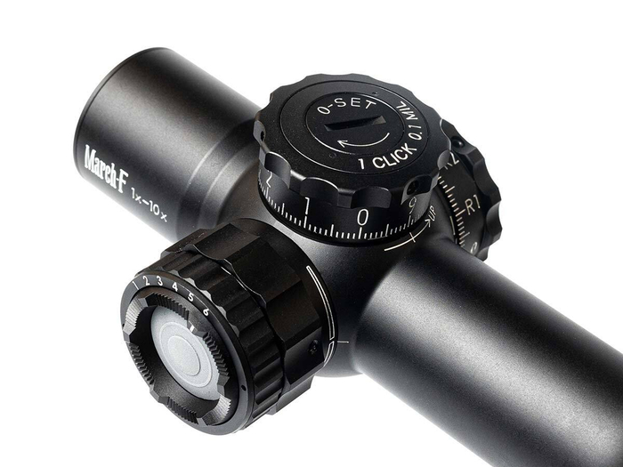 Прицел March-F 1-10x24 Shorty DR-TR1FB FFP+SFP 30мм, с кронштейном (D10SV24FDIML_P DR-TR1FB)