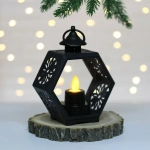 Сувенир с подсветкой «Пламя» 11,3*14,5 см, Черный (работает от батареек LR44*3)