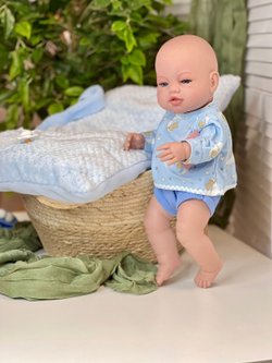 Кукла Berbesa 42см RECIEN NACIDO с подушкой в пакете (5115AK)