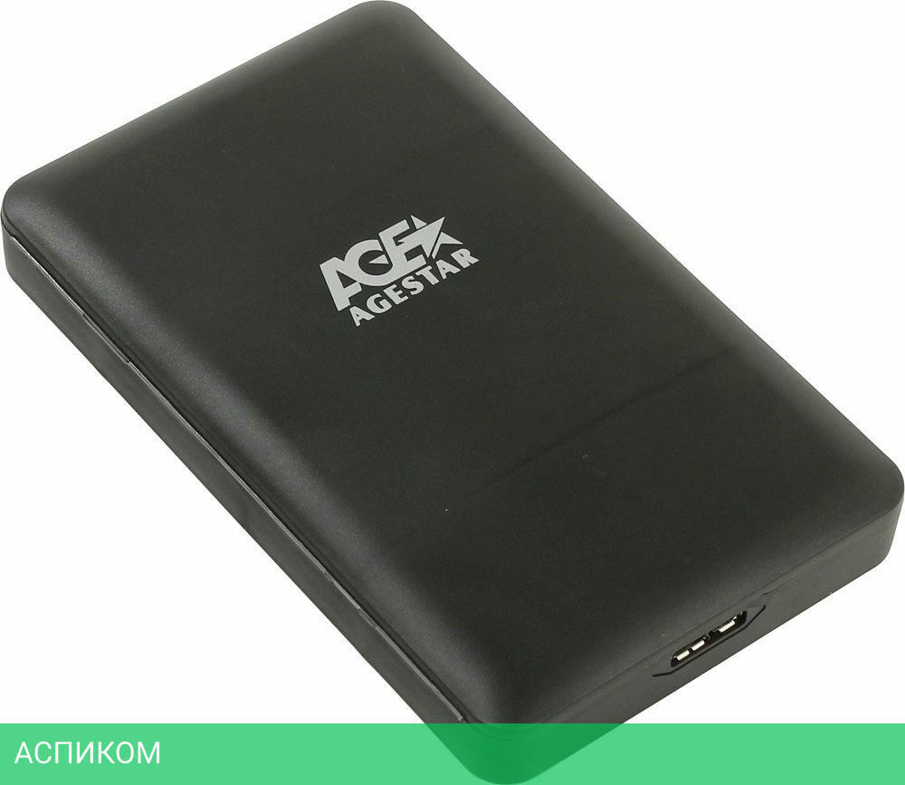 Бокс для накопителя AgeStar 3UBCP3 черный