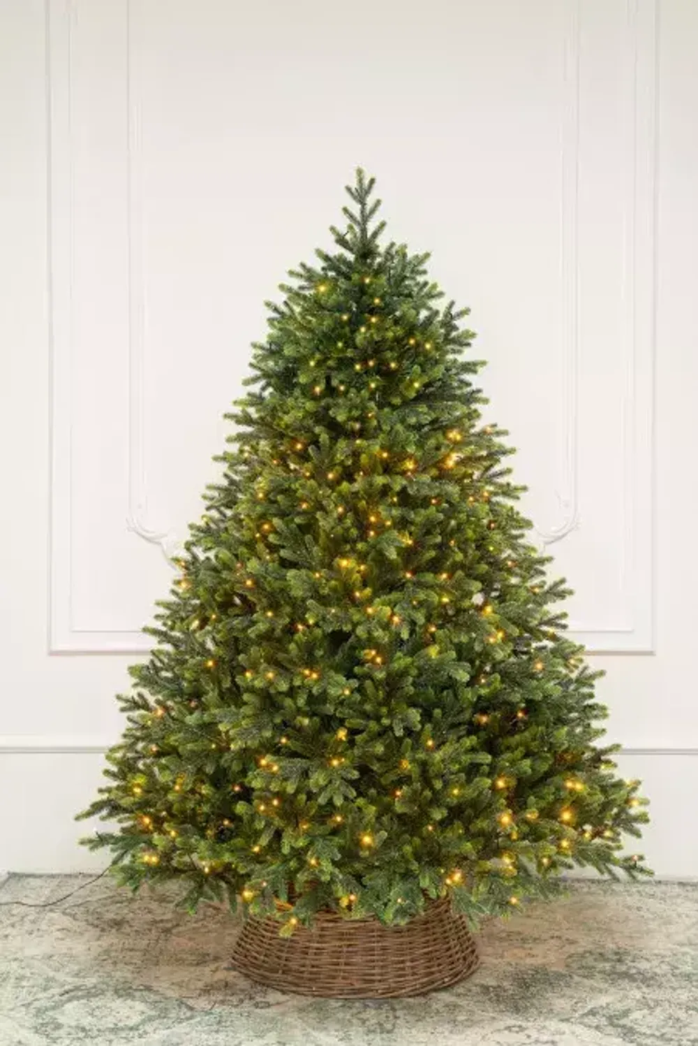 Елка с гирляндой 2в1 «Венецианская» (Литая+пвх) 270 см / 2,7 м