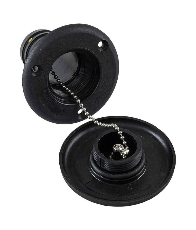 Горловина заливная для воды, пластиковая, черная, под шланг 50 мм