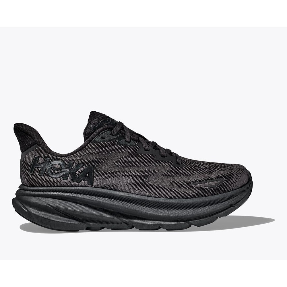 Кроссовки мужские HOKA M CLIFTON 9 WIDE Black / Black