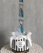 Шар с деньгами Баблобокс С ДР сильвер