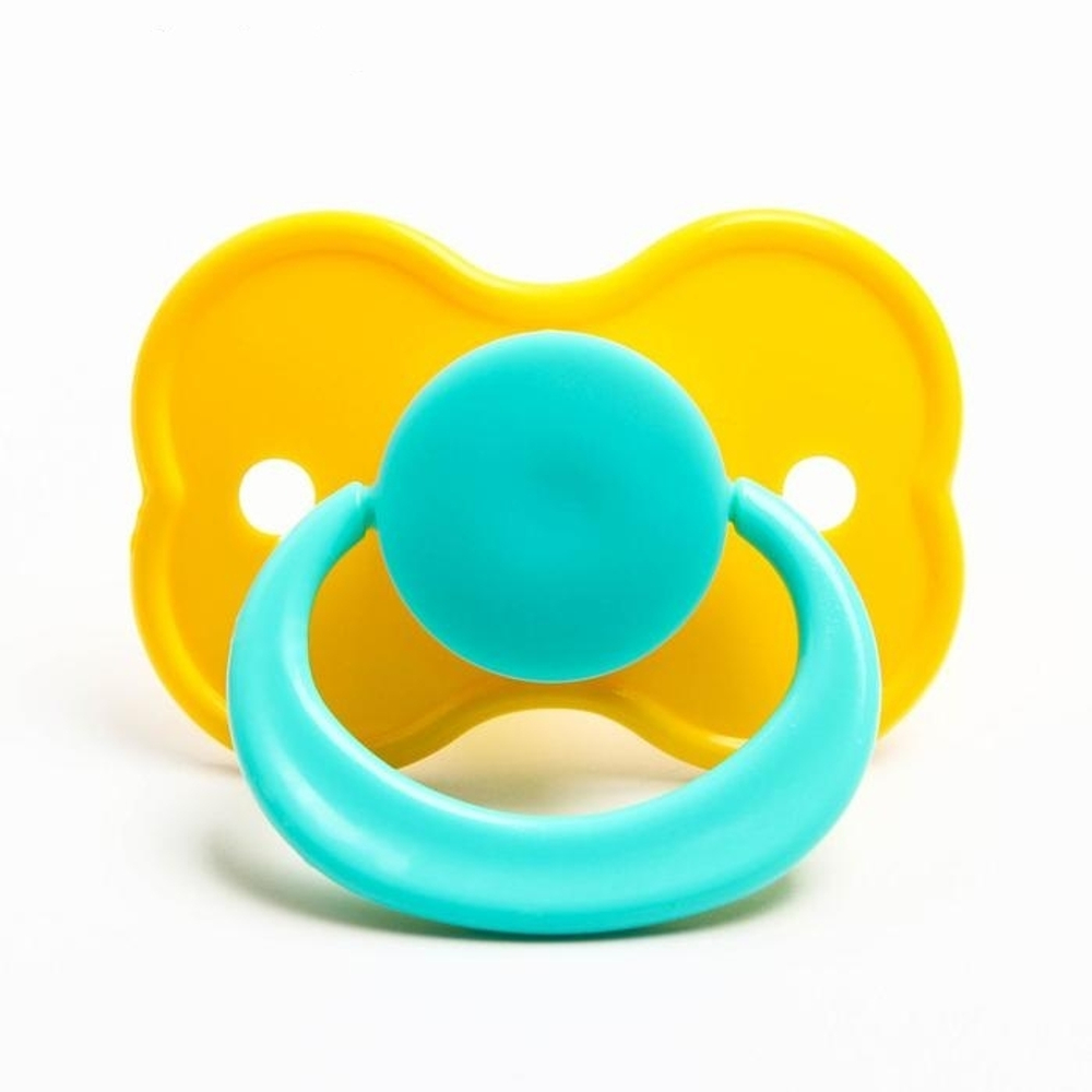 1476672 Соска-пустышка латексная классическая «Карамелька» с кольцом, от 0 мес., цвета МИКС