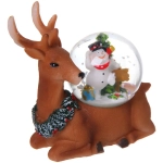 Сувенир новогодний «Снежный шар - Зимний праздник» d-4,5 см (подст.7*8,5 см), микс