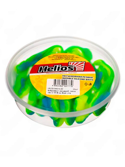 Виброхвост несъедобный Helios Jap 3.15"/8 см Black Sparkles LT 20шт. (HS-32-033-N-20)