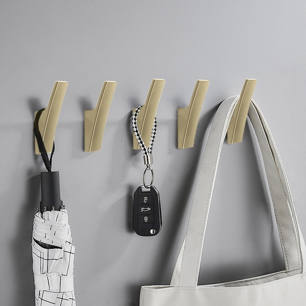 Крючок мебельный CAPPIO ASPHODEL, однорожковый, цвет сатиновое золото Вывод