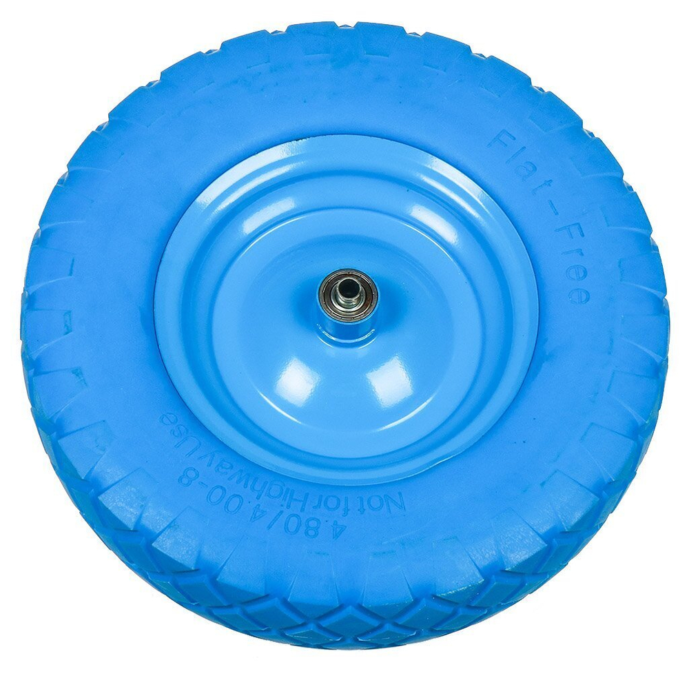 Колесо для тачки полиуретан PU, 4.80/4.00-80, втулка D12/D16 мм, МИ