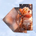 Конверт для денег «Счастливого Нового Года (котенок)»