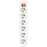 Колодка Smartbuy, 6 гнезд 16А/3,5кВт c выключателем и заземлением (SBE-16-6-00-ZS)
