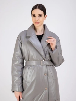 Пальто кожаное из натуральной кожи