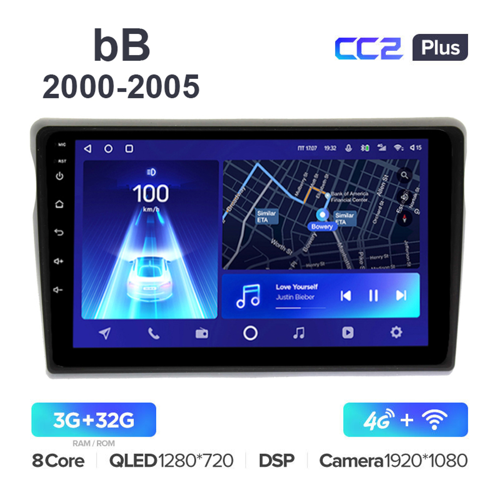 Teyes CC2 Plus 9"для Toyota bB 2000-2005