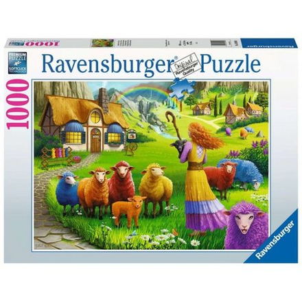 Ravensburger - Пазл Разноцветная шерсть 1000 шт. 169498