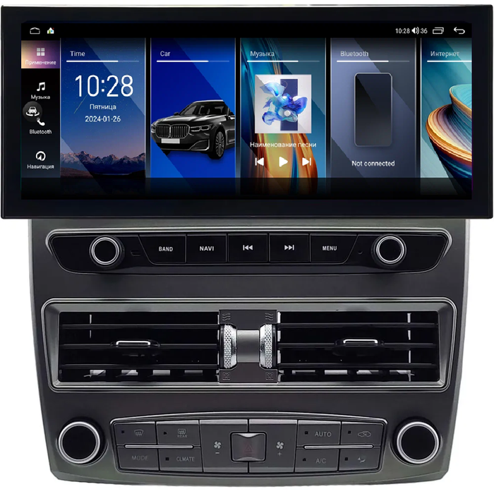 Магнитола для Lexus LS430 2000-2006 - Kuberg монитор 12.5" в стиле LEXUS на Android 12, 2К экран, Быстрая, CarPlay, 4G SIM-слот