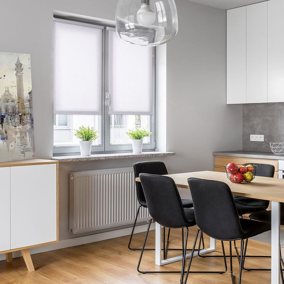 Рулонная штора Лен, 160х81 см, шир.крепл. 85 см, бел, СРШ-01МЭ-2800