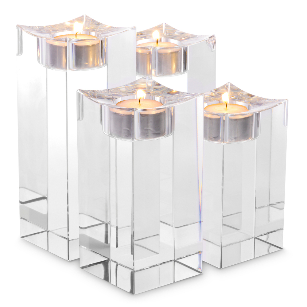 Подсвечник Tealight Holder Giancarlo high set of 4 арт.116343