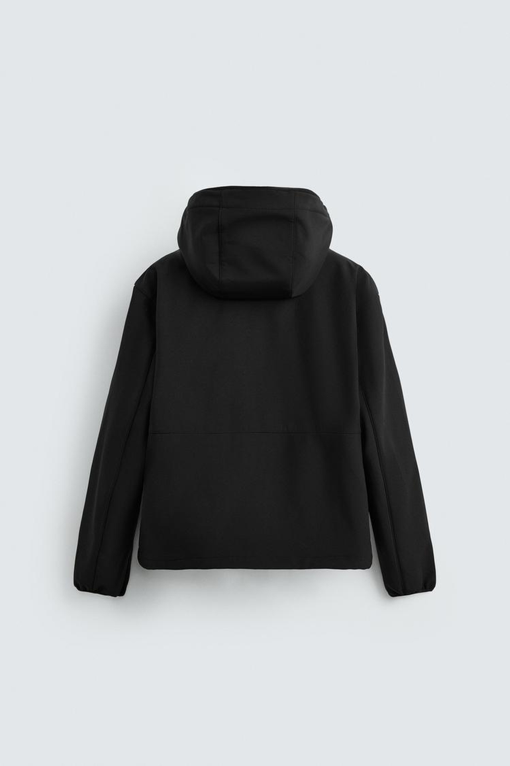 ZARA КУРТКА ИЗ ВЫСОКОТЕХНОЛОГИЧНОЙ ТКАНИ С ФЛИСОВОЙ ОТДЕЛКОЙ, ЧЕРНЫЙ