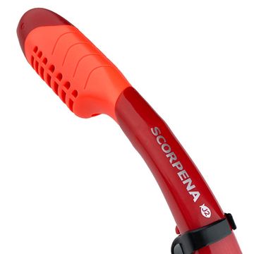 Трубка Scorpena J2 с двумя клапанами красная