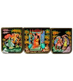 Народные промыслы ШК-85/13 Шкатулка «Сказка о спящей царевне» С.М. 18x6,5