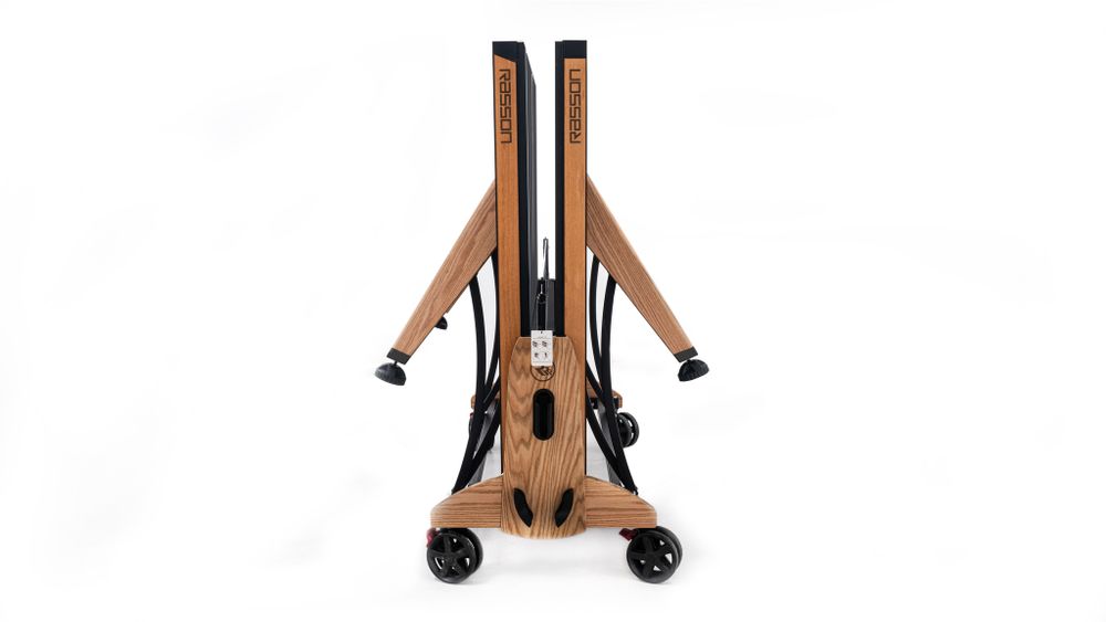 Теннисный стол складной для помещений &quot;RASSON PREMIUM T03 Indoor&quot; (274 х 152,5 х 76 см, натуральный дуб) с сеткой